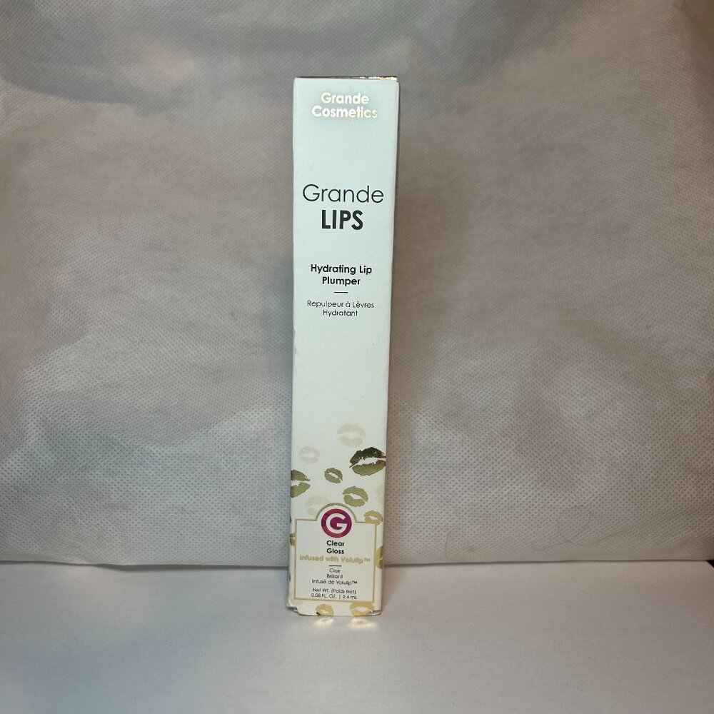 Grande Cosmetics GrandeLIPS Hydrating Lip Plumper, Gloss Finish, Clear